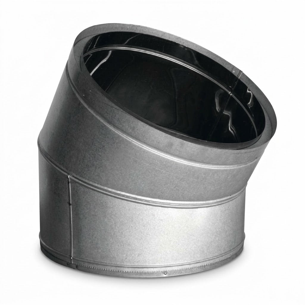 DuraVent14DT-E30SS 14" DuraTech LDC 30-Degree Stainless Steel Elbow