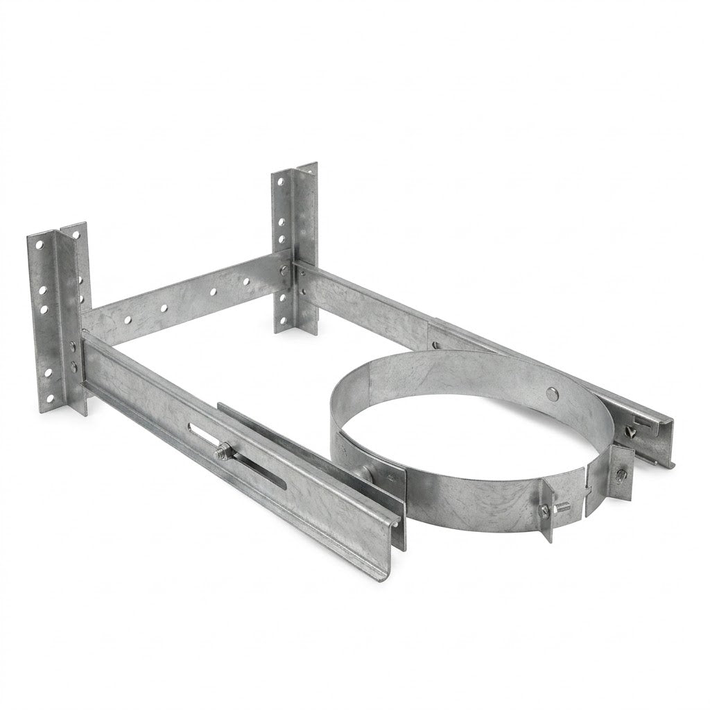 DuraVent 5DT-AWSX 5" and 7" DuraTech Galvalume Adjustable Extended Chimney Wall Strap