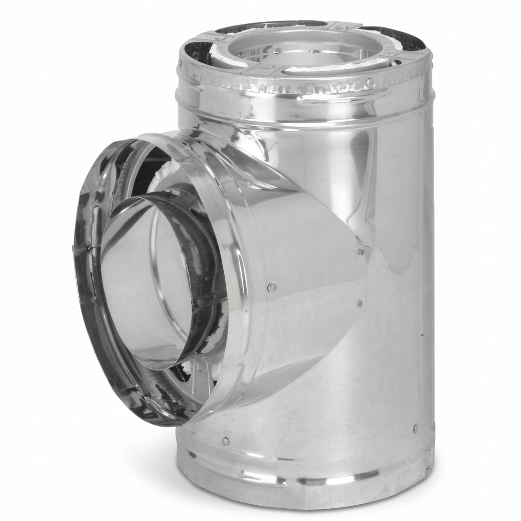 DuraVent 6DP-T 6" DuraPlus Galvalume Tee with Cap