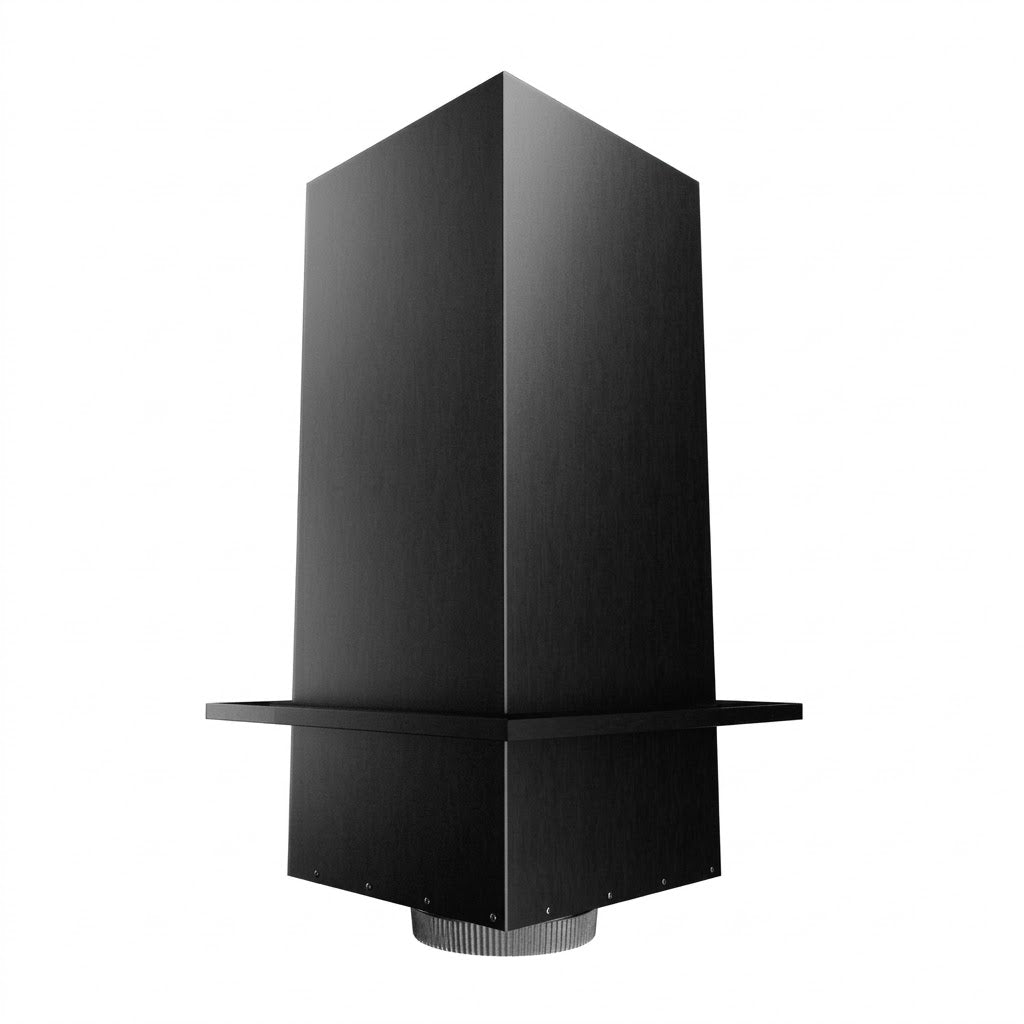 DuraVent 6DT-CS24R-2 6" x 24" DuraTech Black Reduced Clearance Square Ceiling Support Box
