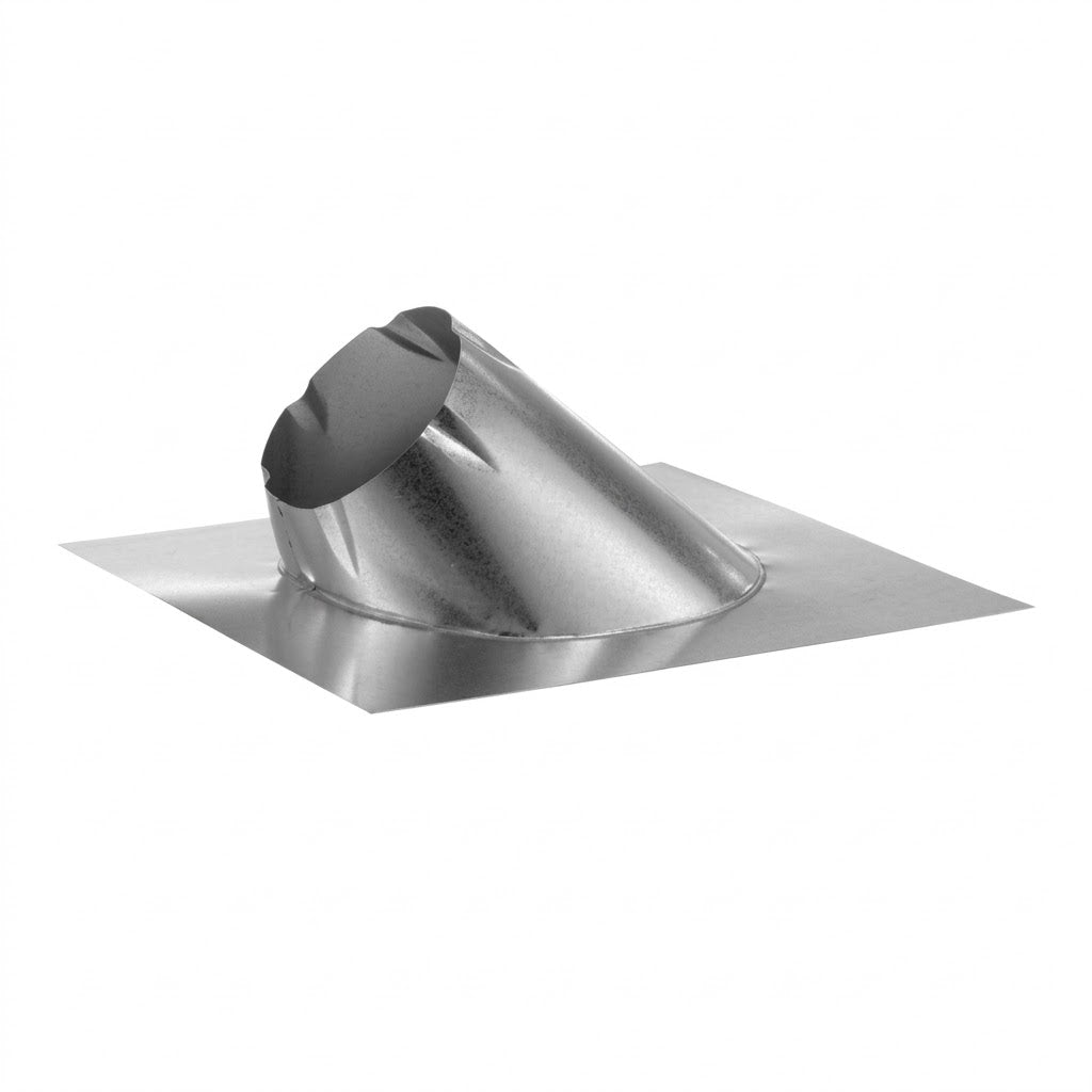 DuraVent 6DT-F12L 6" DuraTech 7/12 to 12/12 Pitch Large Base Galvalume Roof Flashing