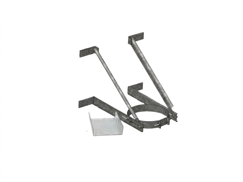 DuraVent 6DT-XWS 6" and 8" DuraTech Adjustable Extended Galvalume Wall Support