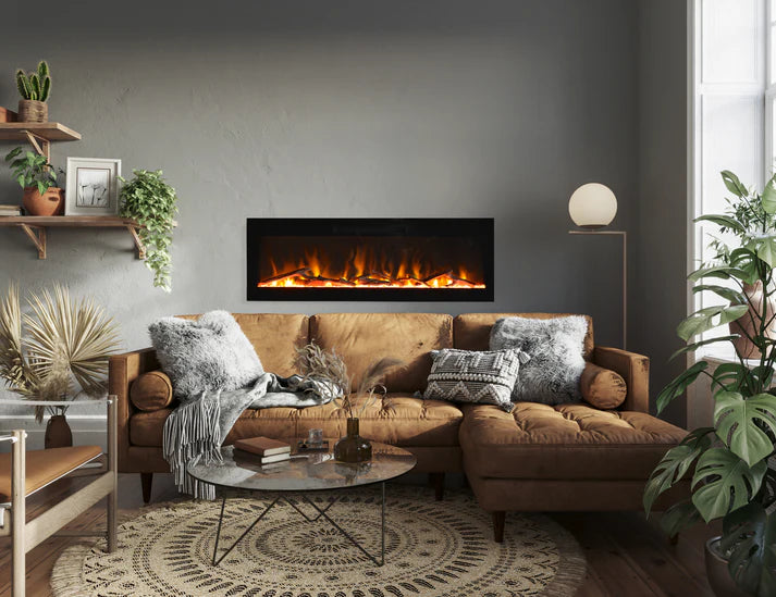 Amantii Fire & Ice 50" Linear Wall-Mounted Electric Fireplace