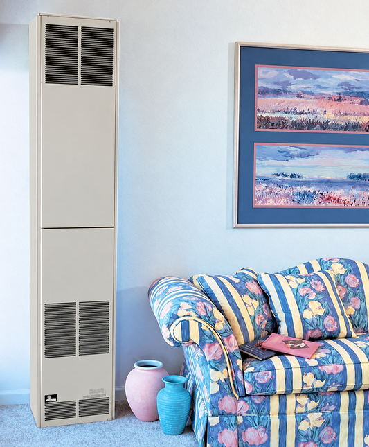 Empire 82" Beige Counterflow Direct Vent Wall Furnace 55,000 BTU
