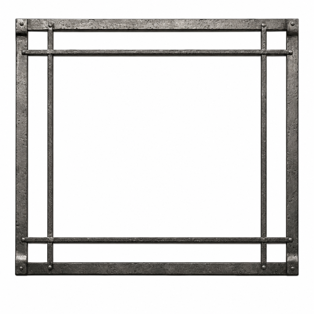 Empire DFF36CBL 36" Black Rectangle Forged Iron Inset for Rushmore DVCT36 Direct Vent Fireplace