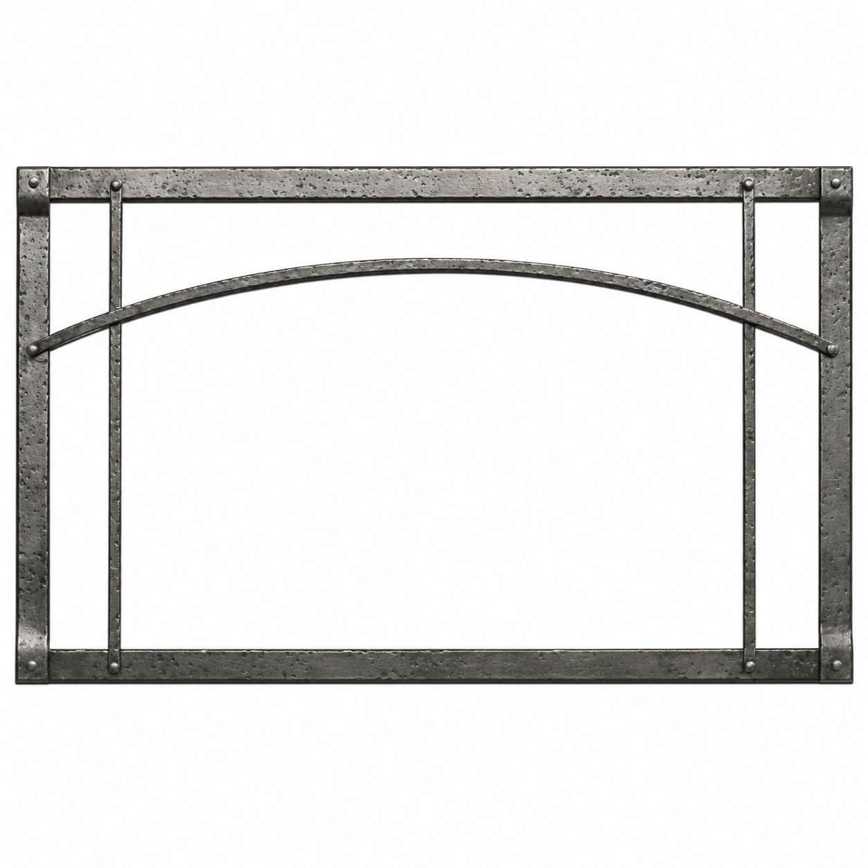 Empire DFF36RPD 36" Distressed Pewter Arch Forged Iron Inset for Rushmore DVCT36
