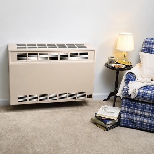 Empire DV25SG 37" Millivolt Direct Vent Wall Furnace With Thermostat Control
