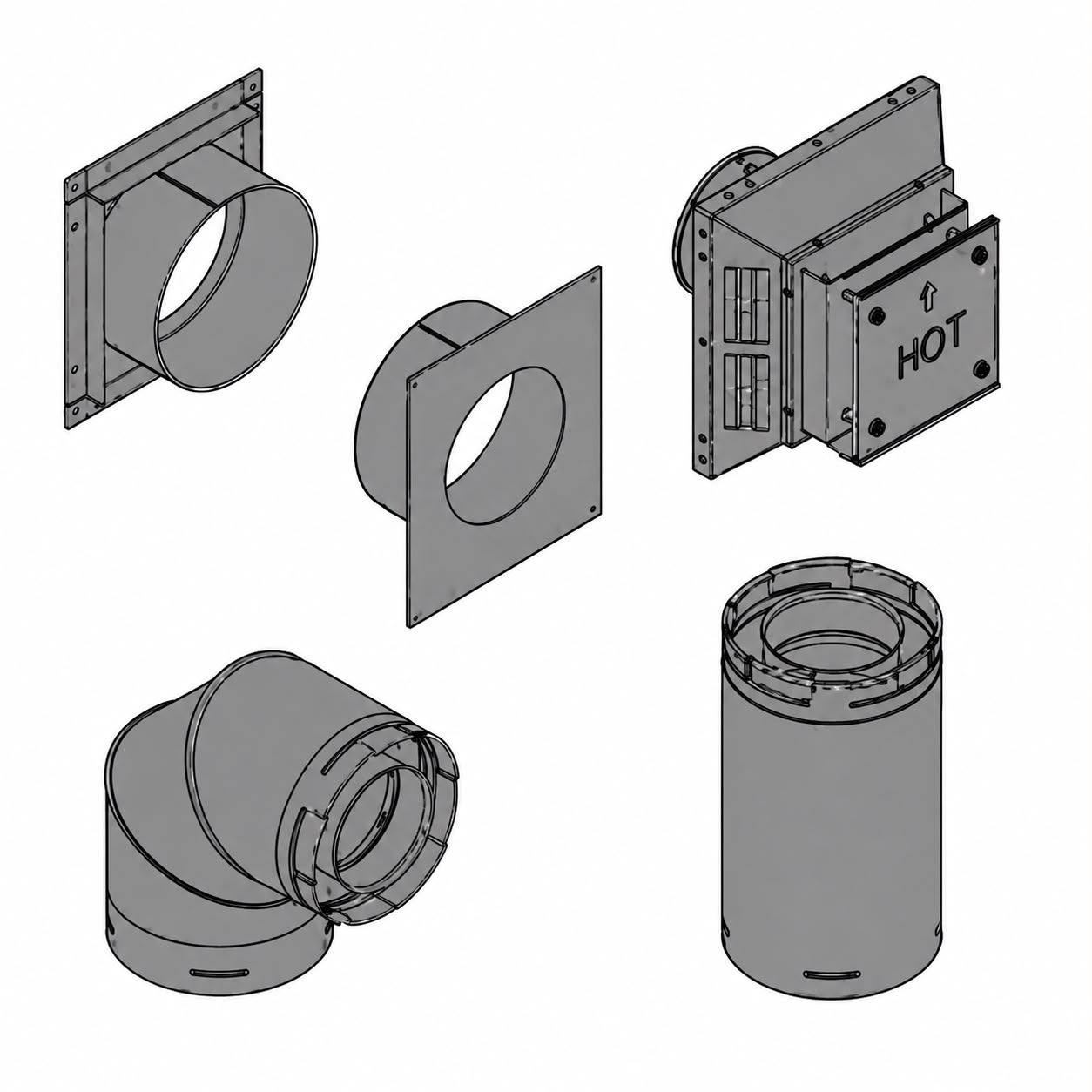 Empire DVVK5TP Top Vent Kit for Direct Vent Fireplace