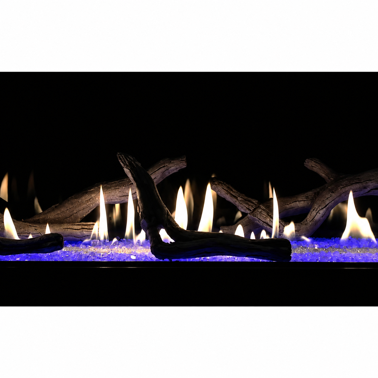 Empire LS72DC 11 Pieces Burncrete Driftwood Log Set for Boulevard DVLL72 Direct Vent Linear Fireplace