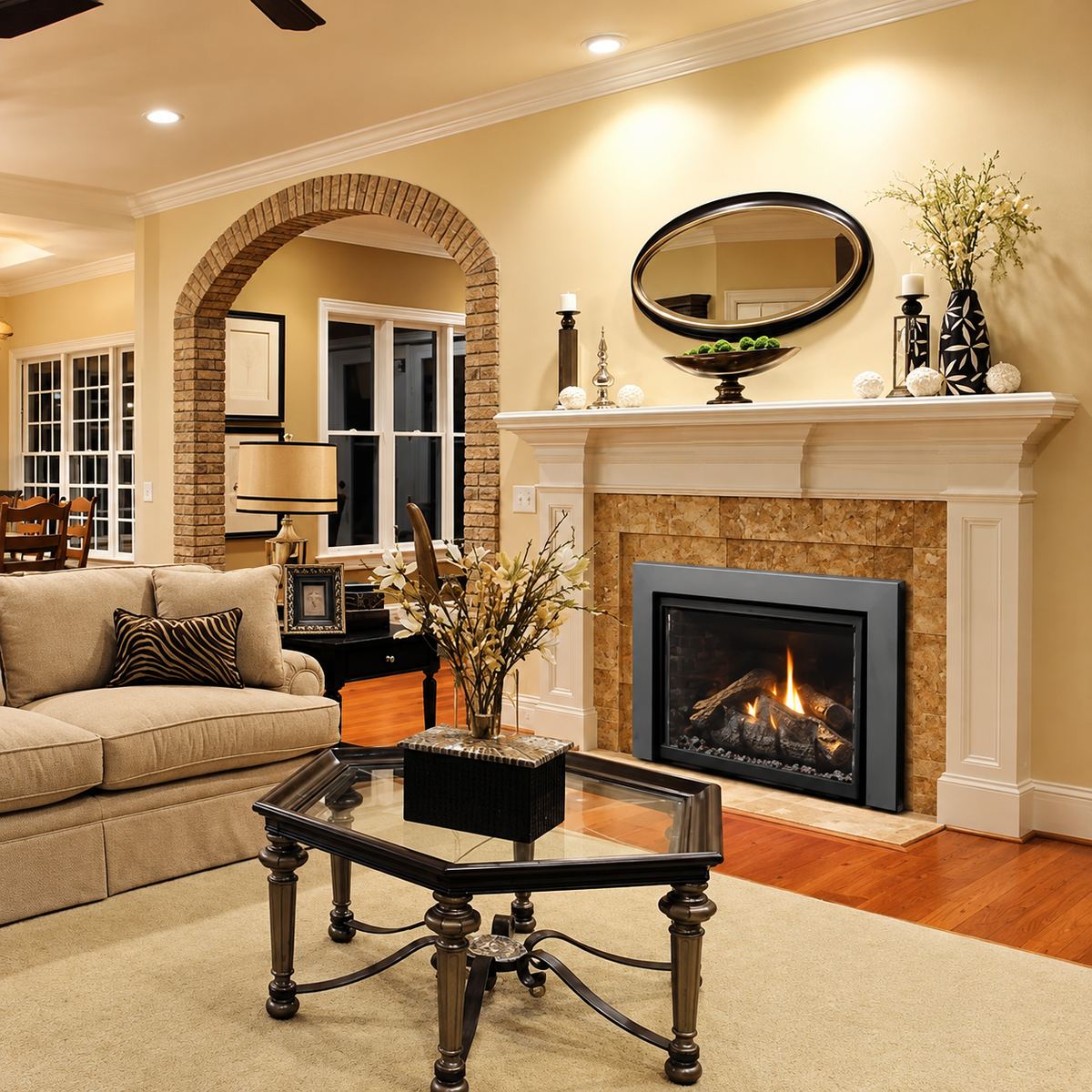 Kingsman IDV26 33" Direct Vent Gas Fireplace Insert