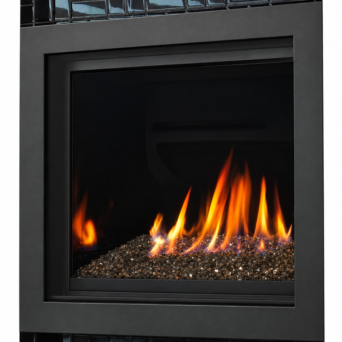 Kingsman ZCV34S1PFBL 36" x 33" Picture Frame Surround for ZCV34 Direct Vent Fireplace