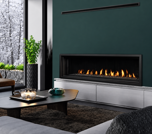Kingsman ZCVRB72 72" Zero Clearance Direct Vent Linear Gas Fireplace