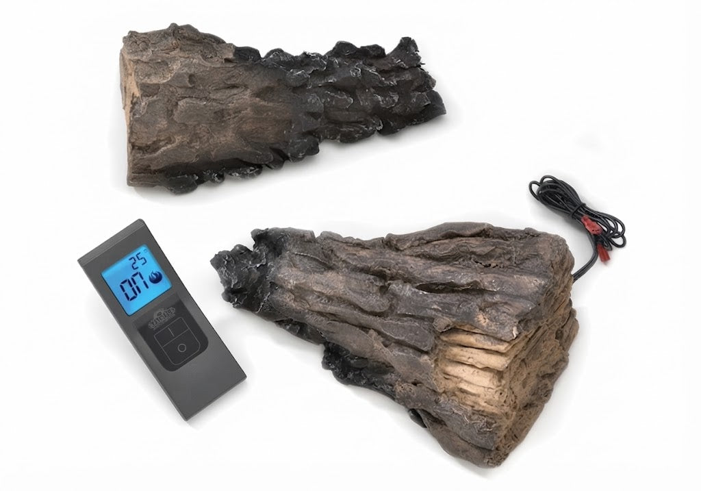 Napoleon GLRKT Remote Control Includes 2 Log Pieces to Conceal the Receiver for Fiberglow Series