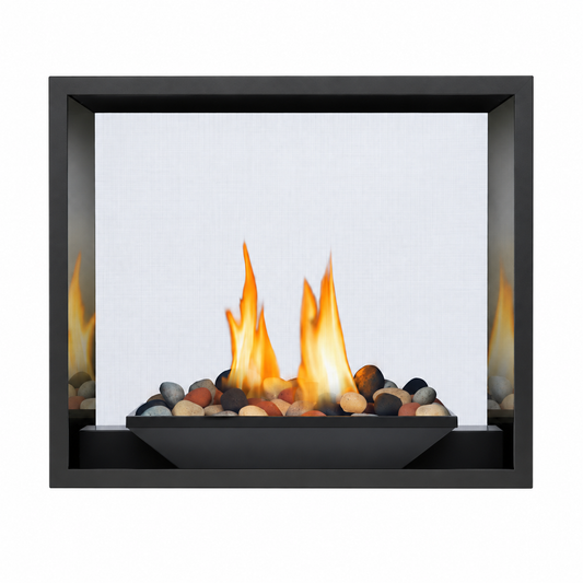 Napoleon High Definition HD81 Direct Vent See Through Gas Fireplace with Electronic Ignition