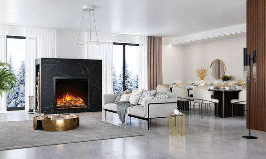 Napoleon NEFB42H-MF Elevation 42" Built-in Electric Fireplace with Oak Logs and Remote Control