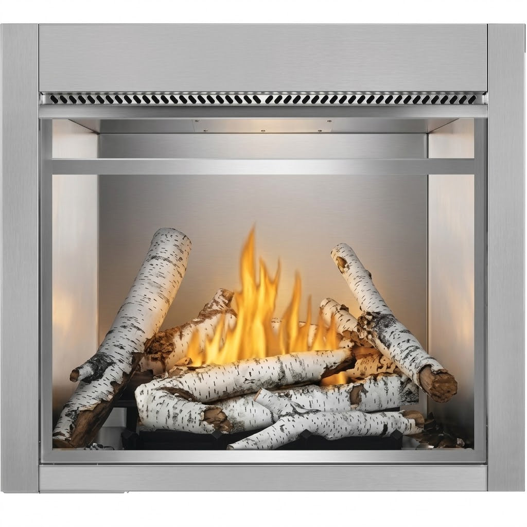 Napoleon RSS36SK Premium Screen Kit With 1" Stainless Steel Frame for 36" Riverside Fireplace