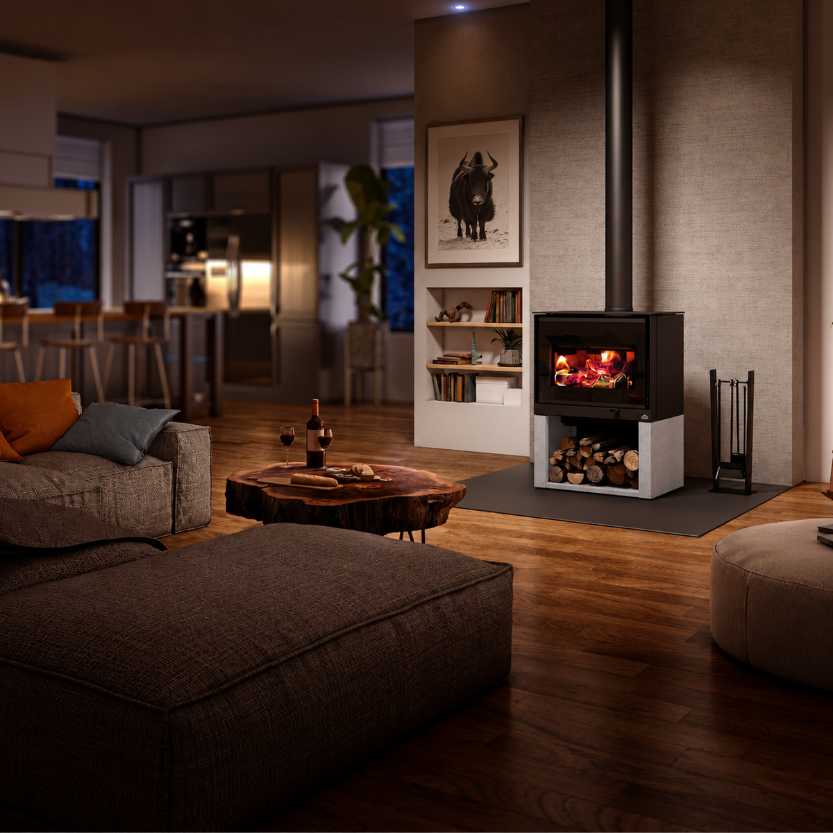 Osburn Inspire 2000 EPA Certified Freestanding Large Wood Stove OB02042