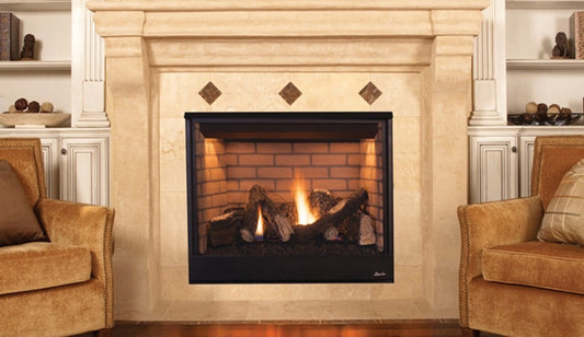Superior DRT3535 35" Traditional Top/Rear Direct Vent Gas Fireplace With Electronic Ignition