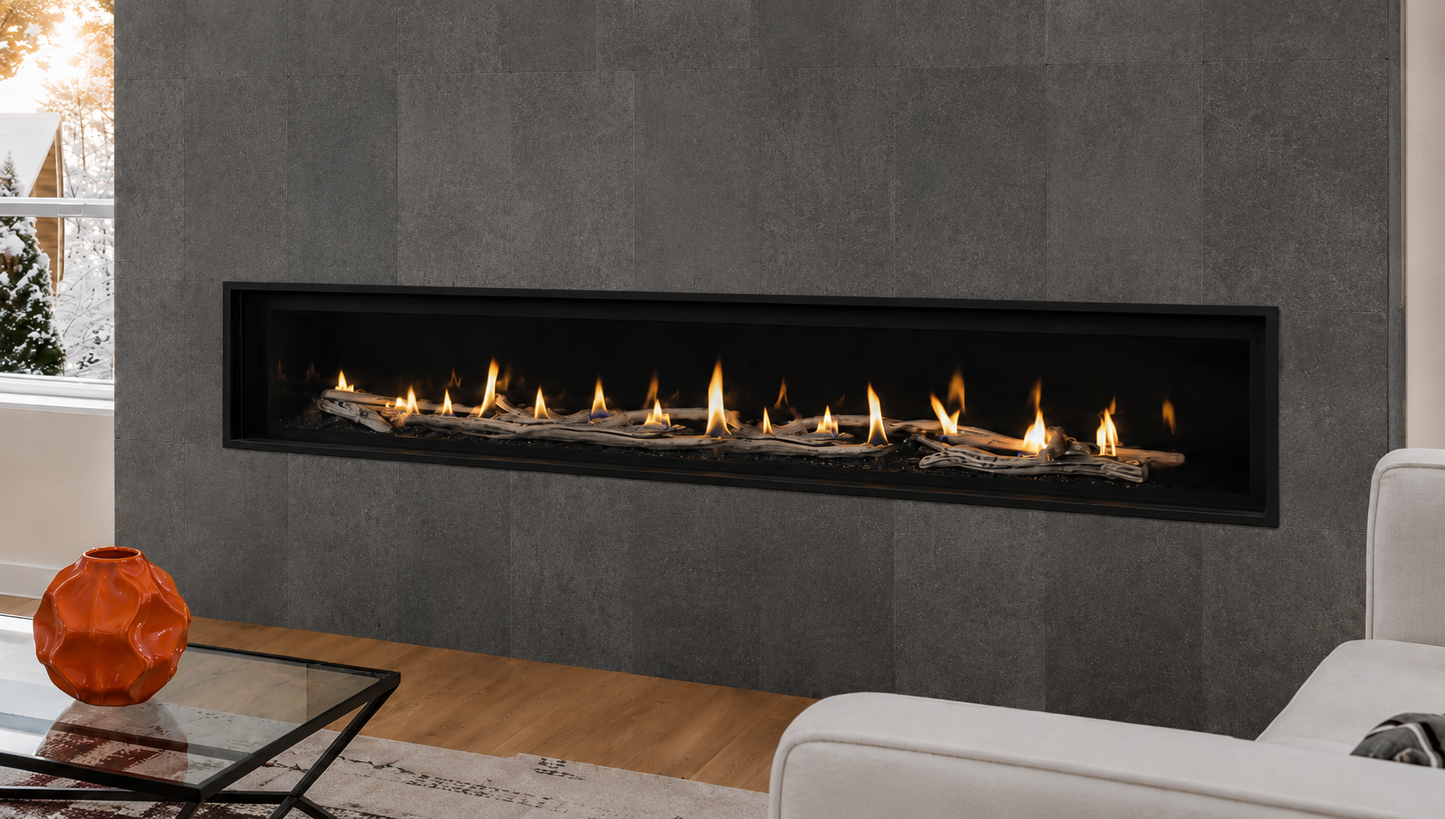 Superior DRL4084 84" Linear Direct Vent Gas Fireplace With Electronic Ignition