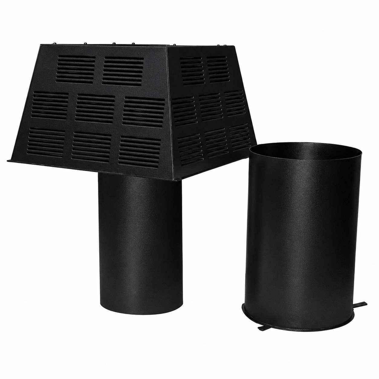Superior ETL-8DM-K Black Square Top Termination Cap With Slip Section