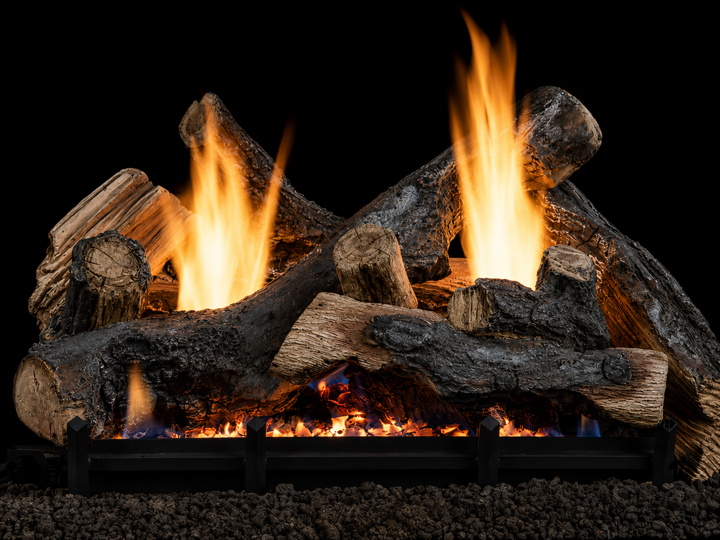 Superior LNF18ST 18" High Definition Silverstone Timber Vent Free Log Set