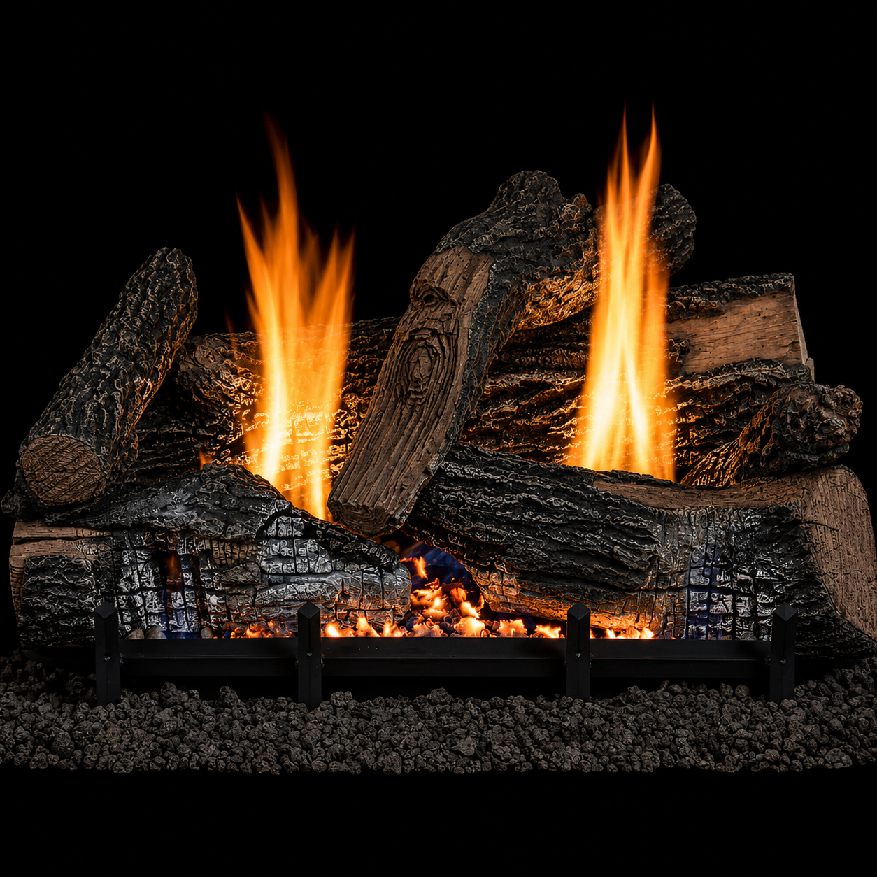 Superior NF24 24" Nature-Flame Series Burner With Ember Bed and Millivolt Control
