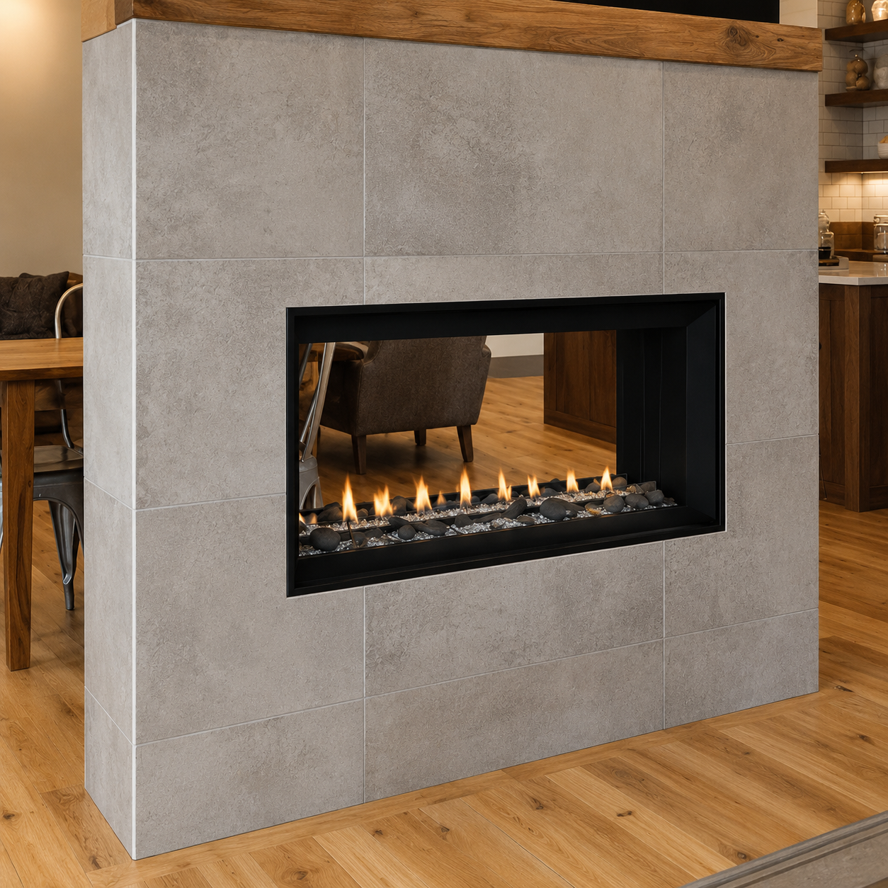 Superior VRL6048 48" Linear Vent Free Gas Fireplace With Electronic Ignition