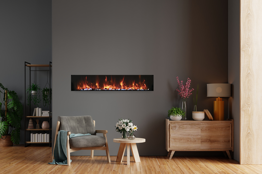 Amantii Panorama BI Indoor Outdoor 60" Extra Slim Electric Fireplace