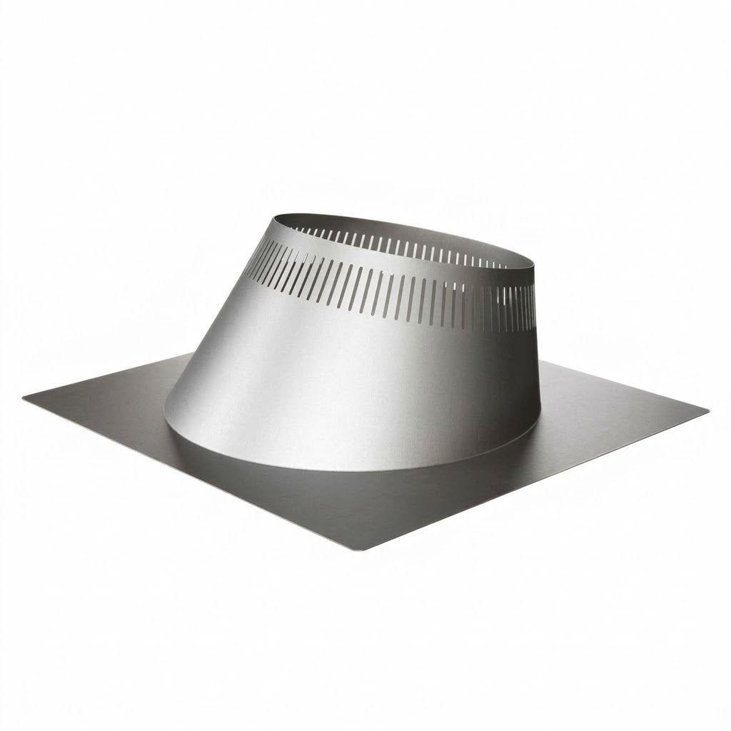 DuraVent 12DT-F6HT 12" DuraTech LDC 0/12 - 6/12 Pitch Ventilated Flashing