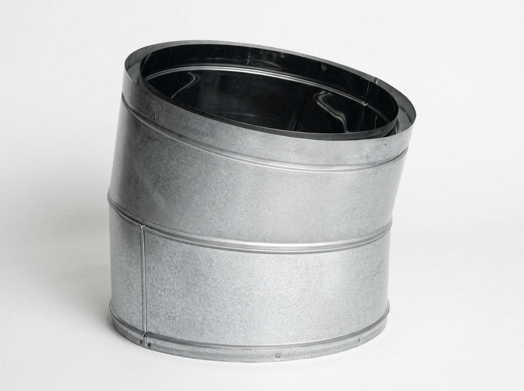 DuraVent 14DT-E15SS 14" DuraTech LDC 15-Degree Stainless Steel Elbow