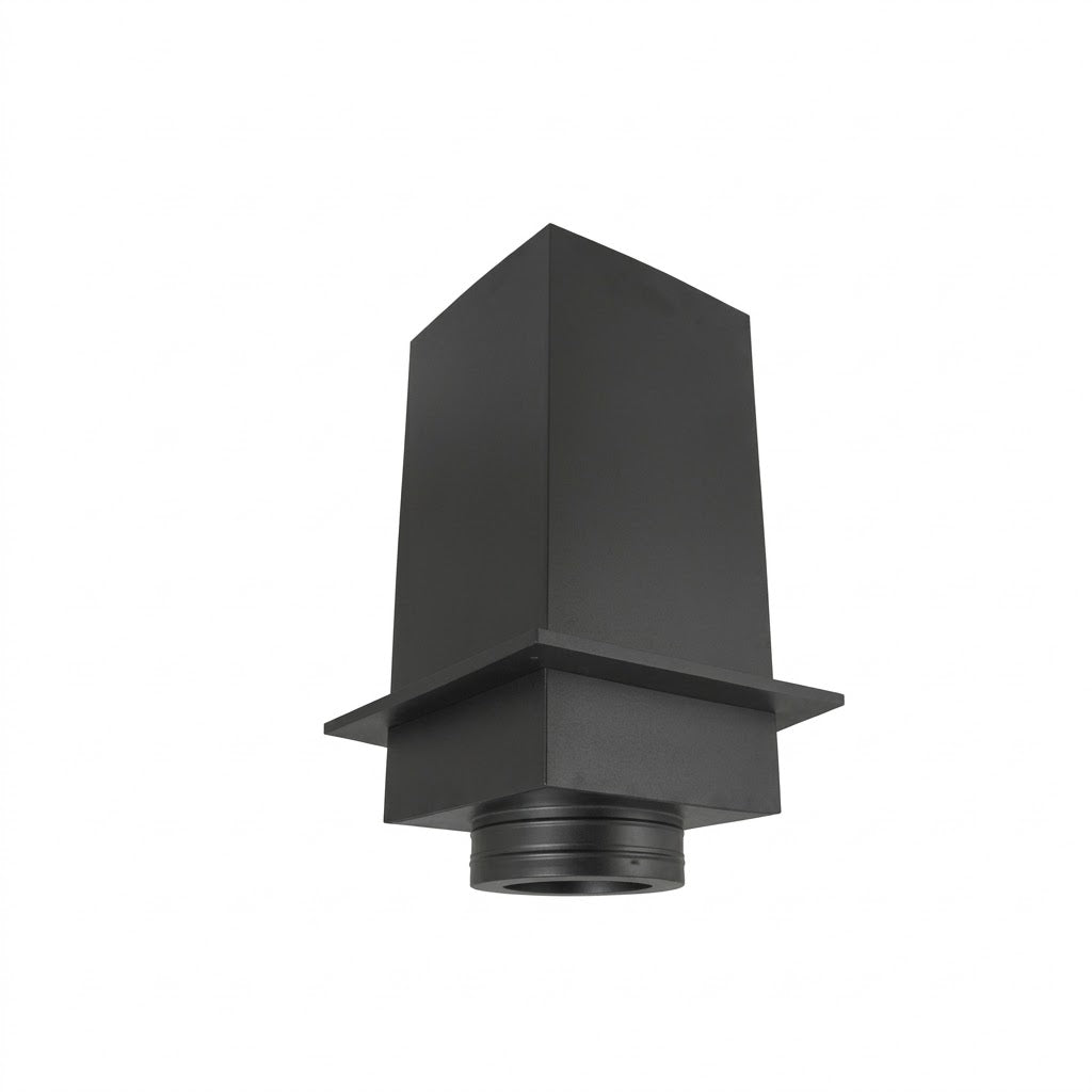 DuraVent 5DT-CS36 5" x 36" DuraTech Black Square Chimney Ceiling Support Box