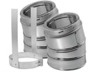 DuraVent 5DT-E30KSS 5" DuraTech 30-Degree Stainless Steel Chimney Elbow Kit