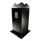 DuraVent 6DT-CS24IS-2 6" DuraTech 24" Black Square Ceiling Support Box with Insulation Collar