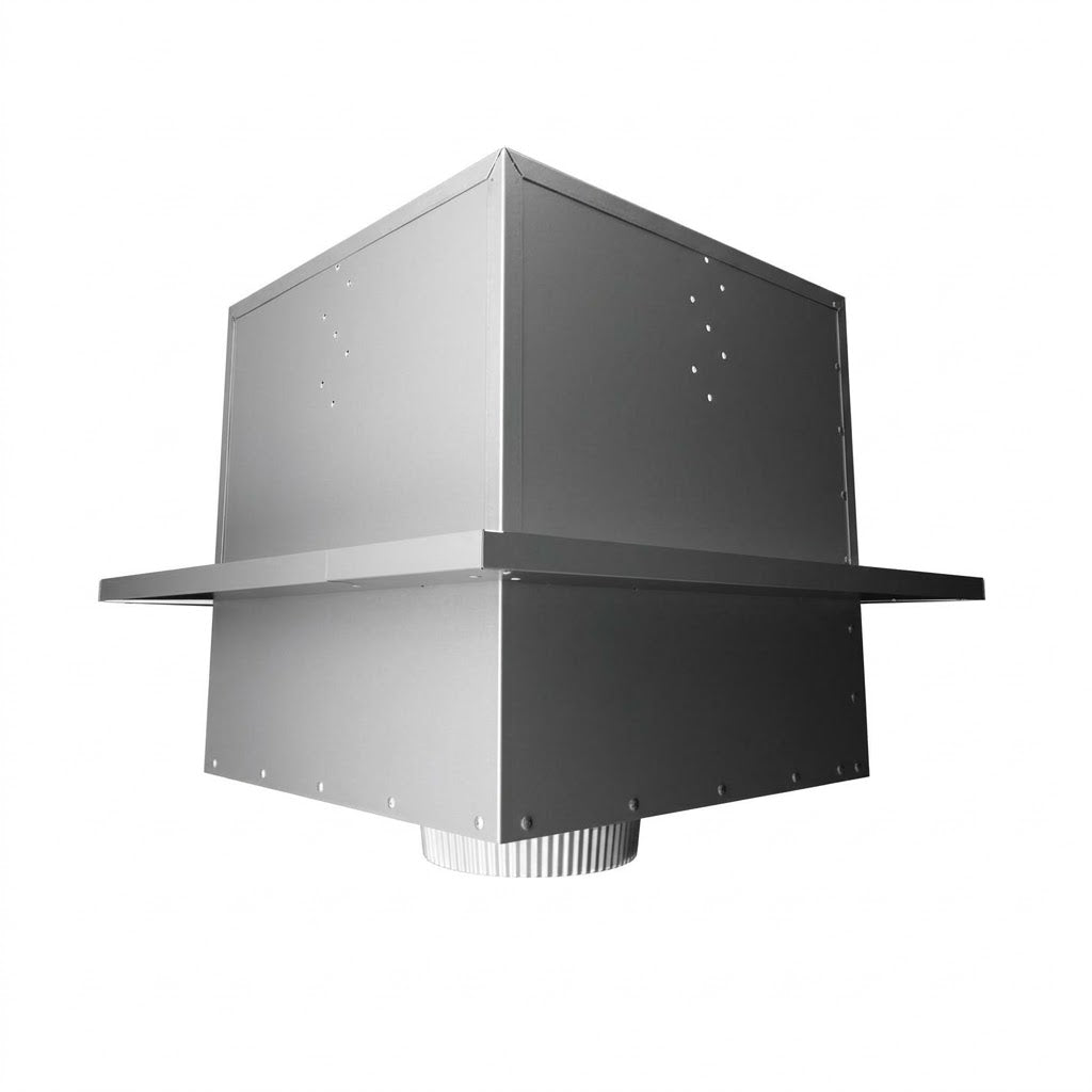 DuraVent 6DT-FCS-2 6" DuraTech Unpainted Flat Ceiling Support Box