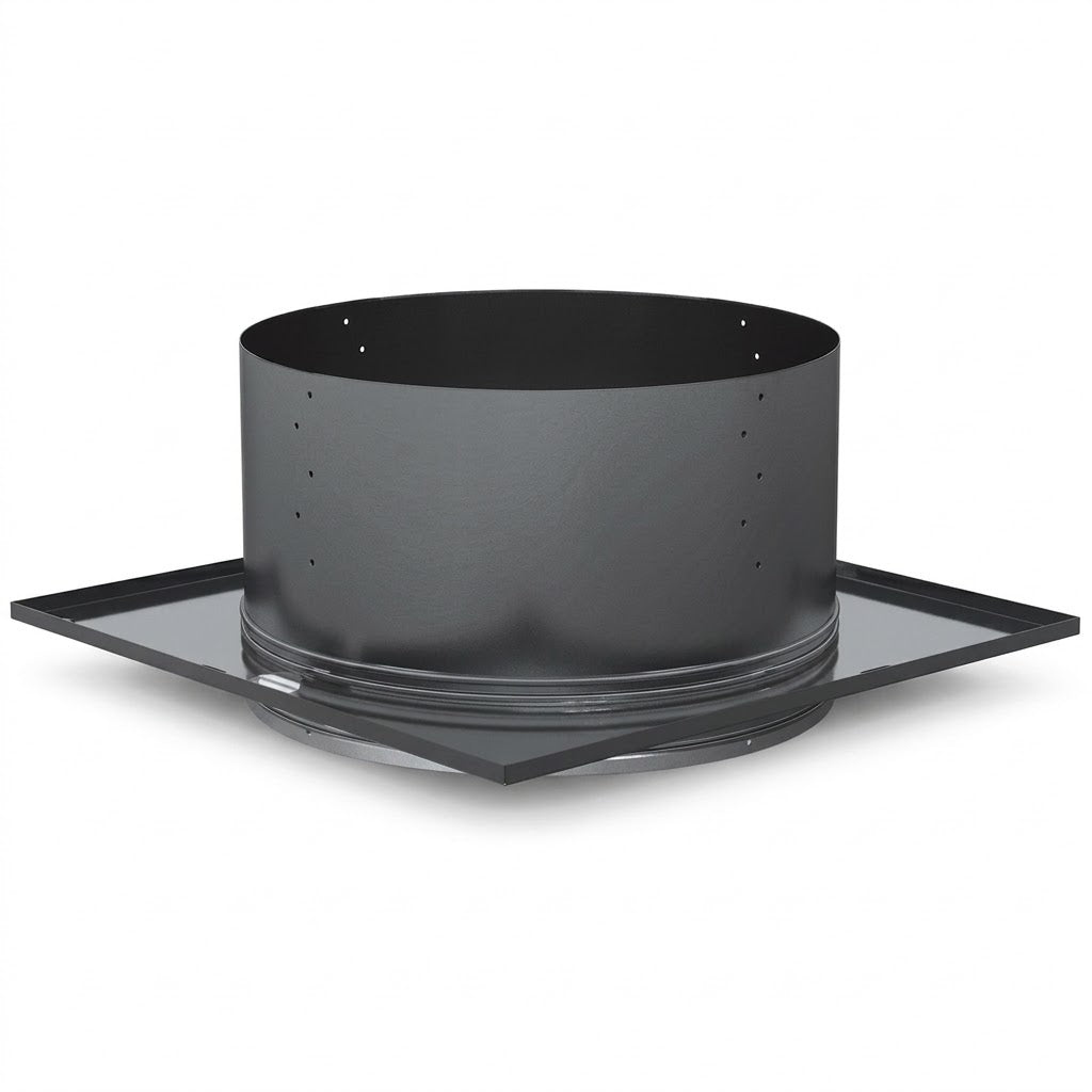 DuraVent 7DP-RCS 7" DuraPlus Black Round Ceiling Support