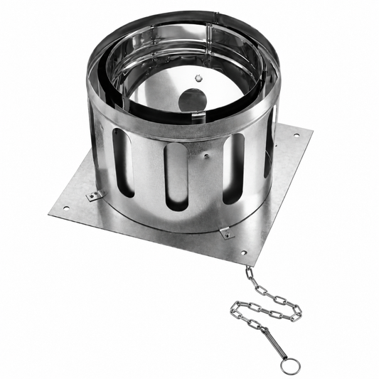 DuraVent 8DCA-APD 8" DuraChimney II Chimney Anchor Plate with Damper