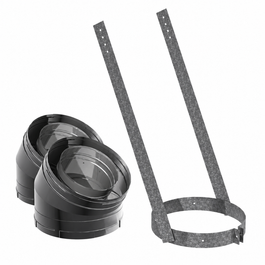 DuraVent 8DCA-E30K 8" DuraChimney II 30-Degree Elbow Kit