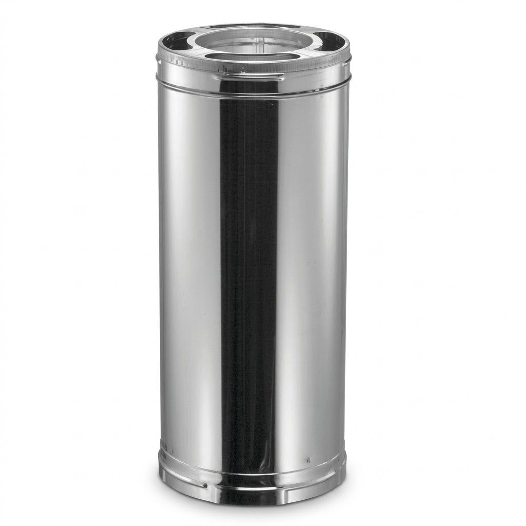 DuraVent 8DP-36SSCF 8" x 36" DuraPlus Stainless Steel All-Fuel Triple-Wall Chimney Pipe with Protective Packaging