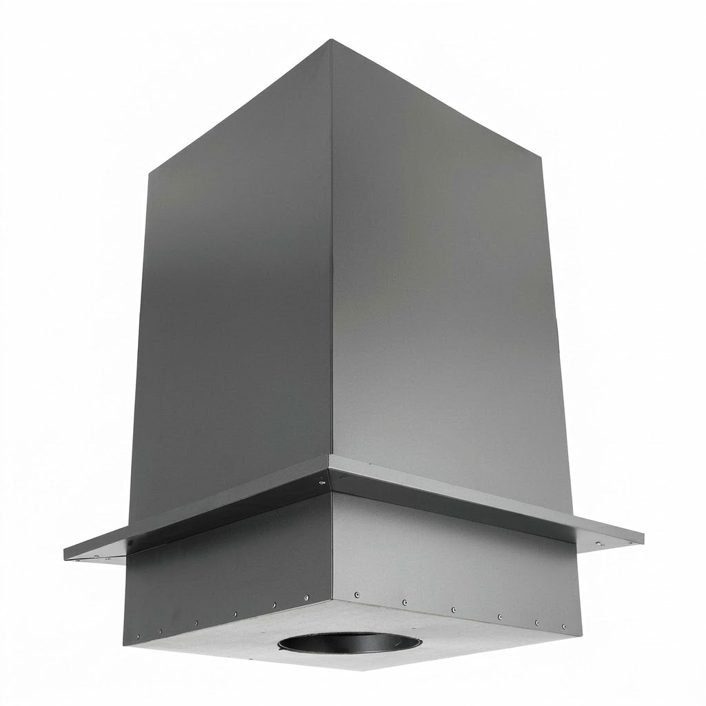DuraVent 8DP-CS36 8" x 36" DuraPlus Black Square Ceiling Support Box