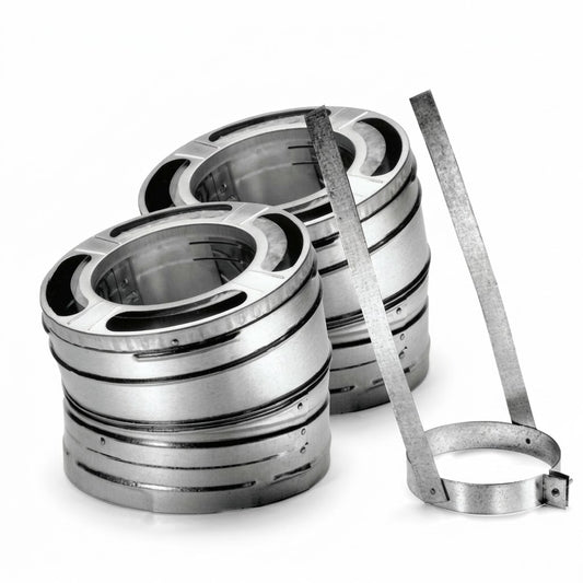 DuraVent 8DP-E30KSS 8" DuraPlus Stainless Steel 30-Degree Elbow Kit