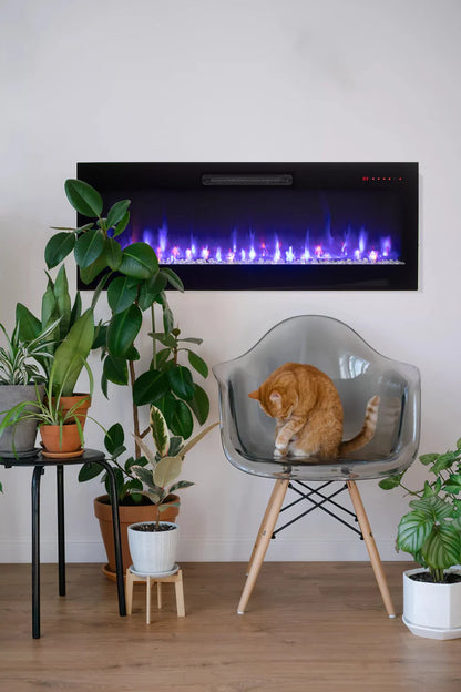 Amantii Fire & Ice 50" Linear Wall-Mounted Electric Fireplace