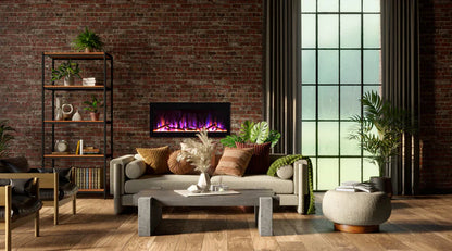 Amantii Fire & Ice 50" Linear Wall-Mounted Electric Fireplace