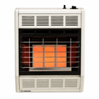 Empire 18" White Vent Free Infrared Heater 18,000 BTU with Thermostat Control