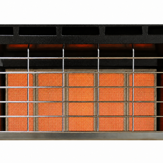 Empire 24" White Vent Free Infrared Heater 30,000 BTU with Thermostat Control