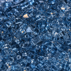 Empire 5x DG1BUC Blue Clear Reflective Decorative Crushed Glass Media (5 Sq. Ft.)