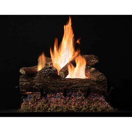Empire 6 Pieces Great Lakes Oak Refractory Vented Gas Log Set