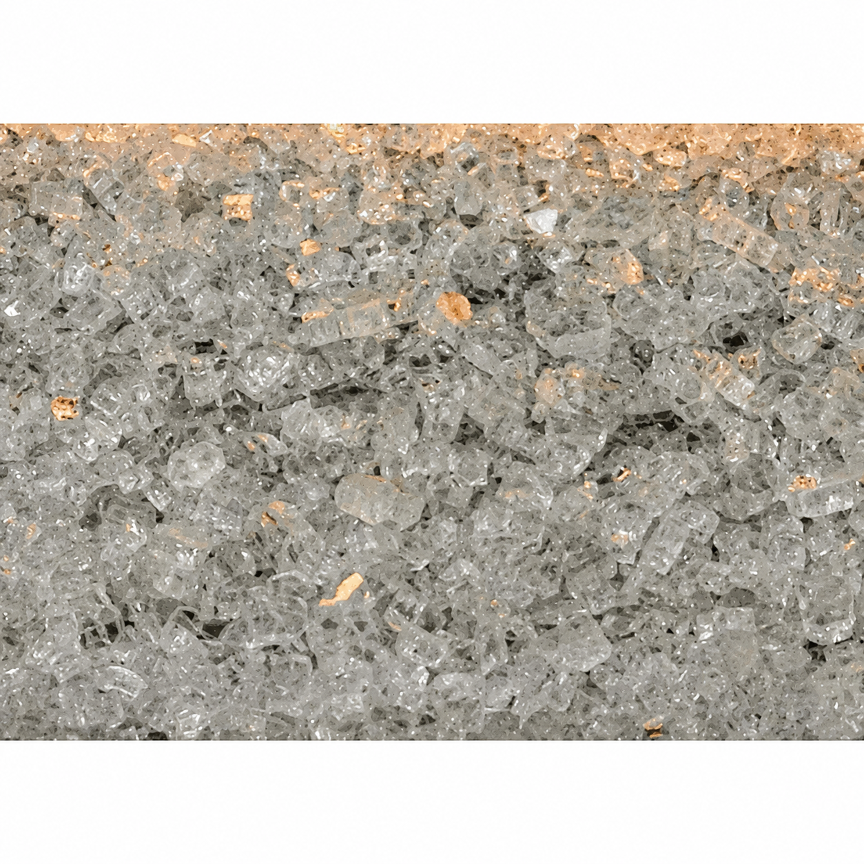 Empire 6x DG1CLF Clear Frost Reflective Decorative Crushed Glass Media (6 Sq. Ft.)