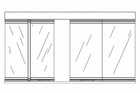 Empire BDO42SS Stainless Steel Bi-Fold Glass Door for 42" Carol Rose Coastal Premium Outdoor Firebox