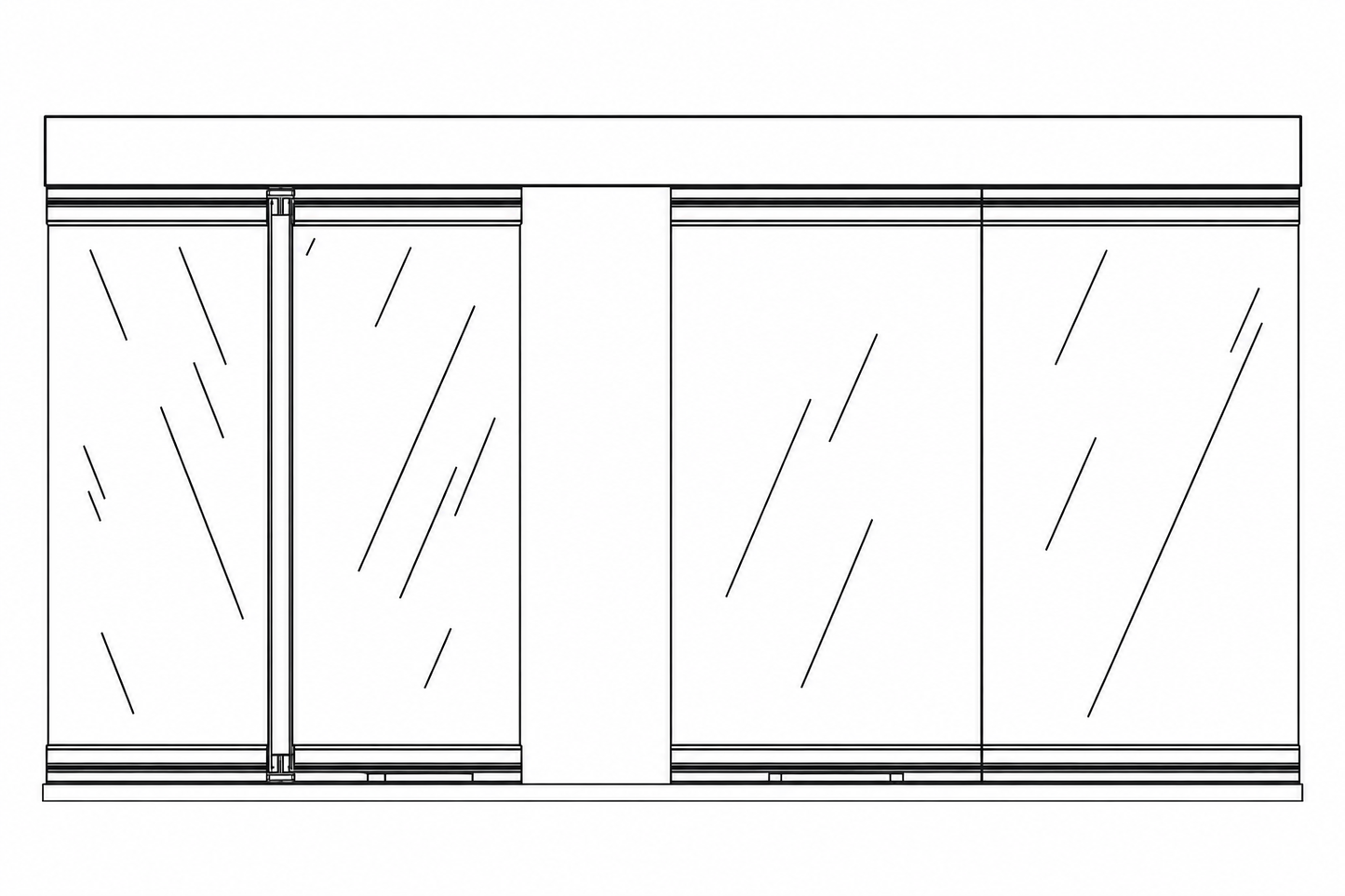Empire BDO42SS Stainless Steel Bi-Fold Glass Door for 42" Carol Rose Coastal Premium Outdoor Firebox