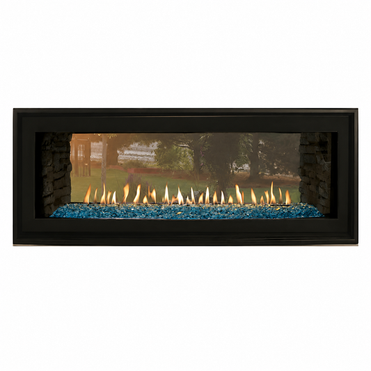 Empire Boulevard 48" See-Through Direct Vent Linear Gas Fireplace with Multi Function Remote